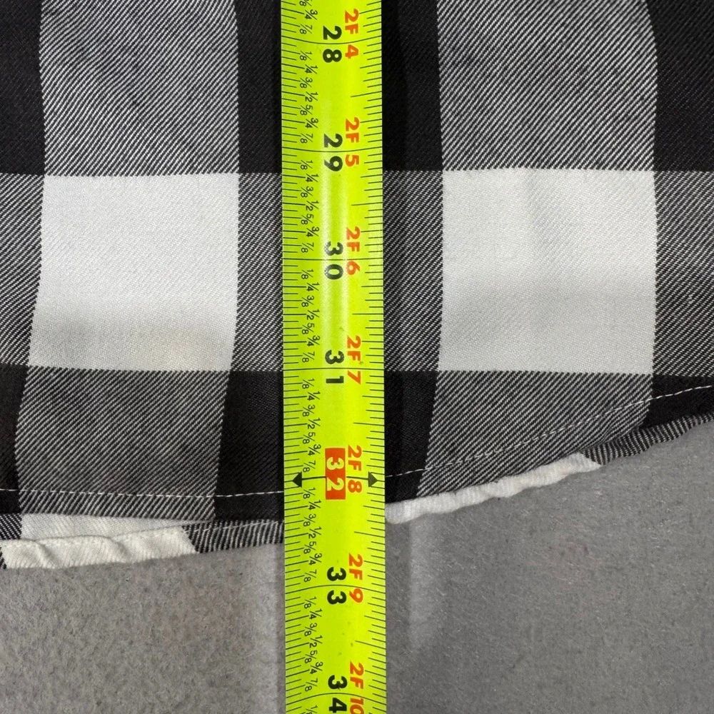 Dixxon Flannel Company Pinnacle Shirt Mens LT Black White Buffalo Check Custom